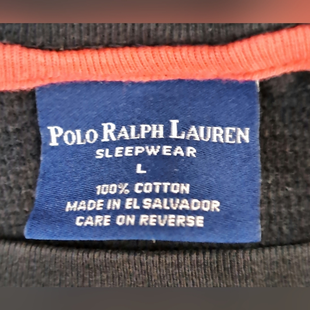 Ralph lauren black long sleeve pajama
